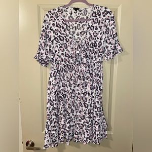 COCO + CARMEN Pink Cheetah Dress